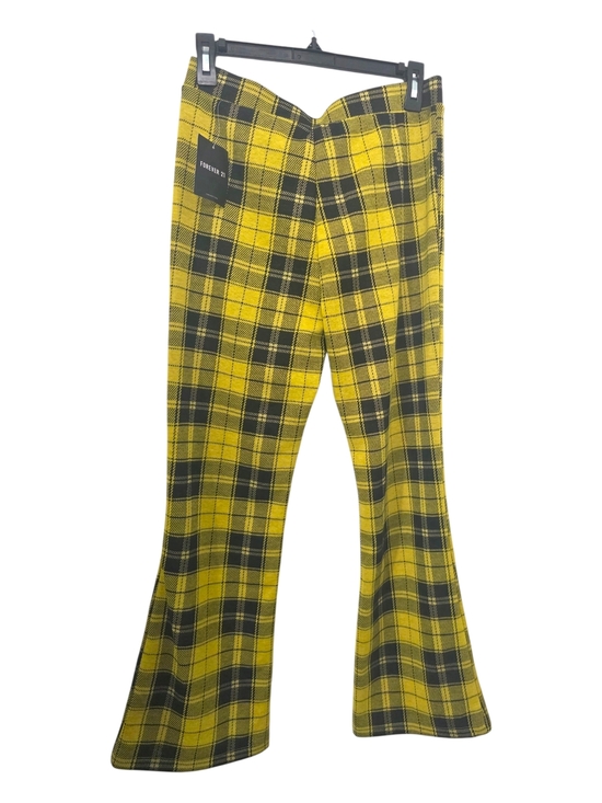 Forever 21 Pants - Forever 21 Bell Leg Plaid Yellow And Black Pants Large